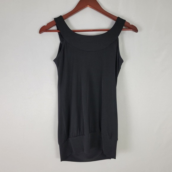 Heart Soul Womens Blouse Extra Small READ Top Black Sleeveless Scoop Neck Shirt - Picture 2 of 9